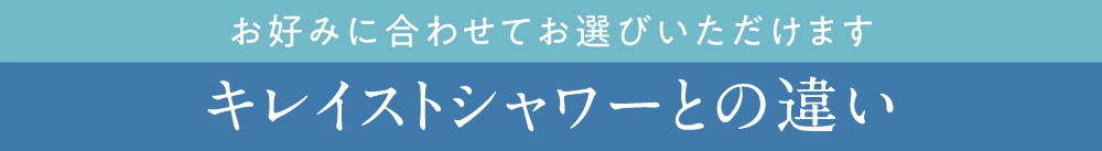 キレイストシャワーとキレイストシャワープラスの違い