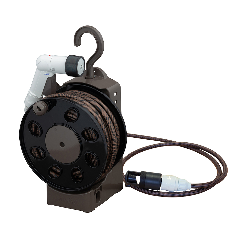 タカギ ホースリール オーロラV 本体のみ(ホースなし) R500FJ 1台〔代引不可〕 | タカギ(takagi) ホース ホースリール オーロラαII 本体のみ