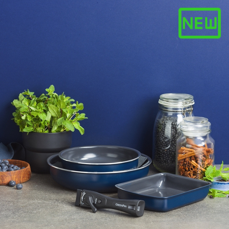 グリーンパン クリックシェフ5点セット(オックスフォードブルー